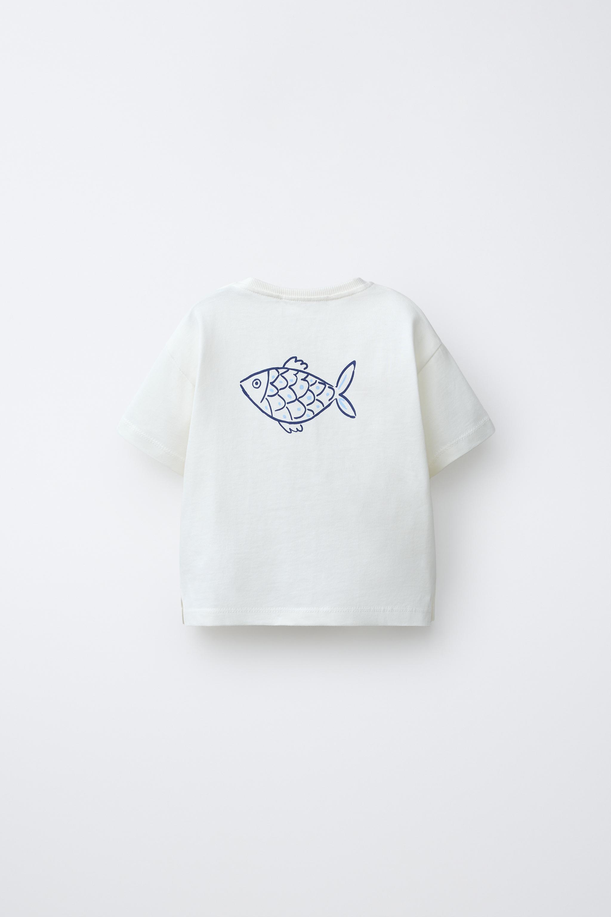 T-SHIRT IMPRIMÉ POISSONS